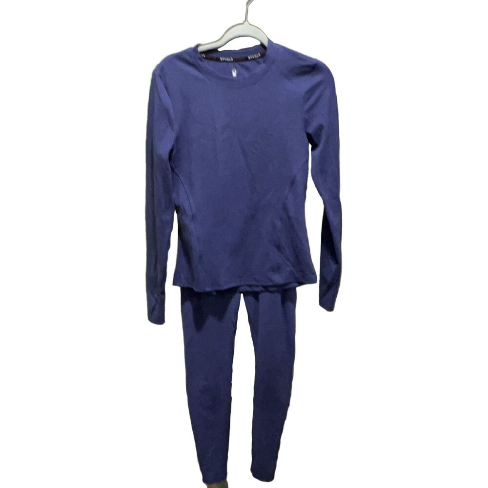Spyder Active Base Layer Set 1797111 Women's S Periwinkle Blue Breathable